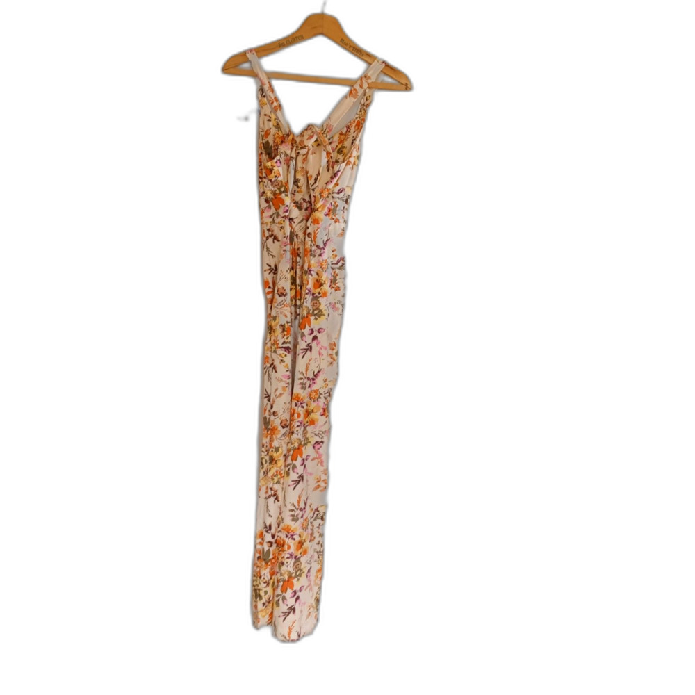 Angie NWT Cottagecore Floral Maxi Dress M Halter Neck Boho Summer Style New - Picture 4 of 9